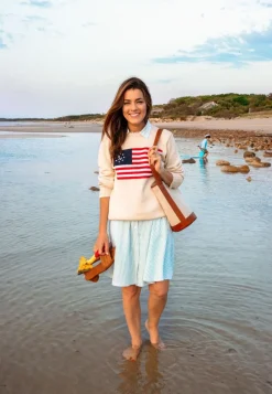 Sweaters^Kiel James Patrick American Yacht Sweater- Cream