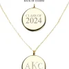 Class Of 2024^Kiel James Patrick Gold Class Of 2024 Monogram Pendant Necklace