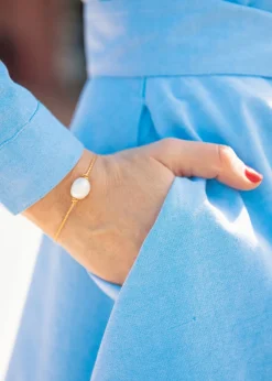 Bracelets And Bangles^Kiel James Patrick Golden Tide Pearl Knot Bracelet