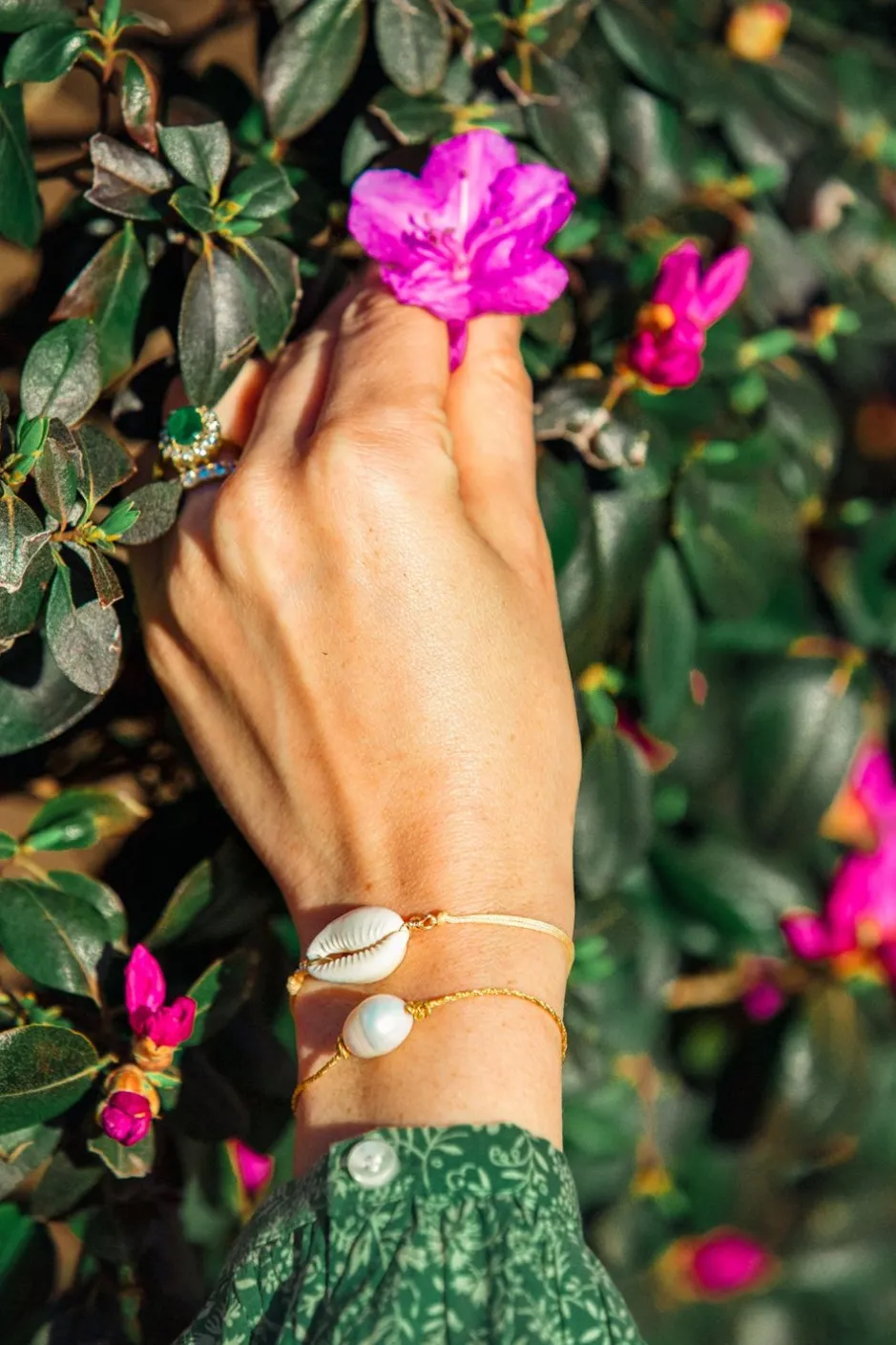 Bracelets And Bangles^Kiel James Patrick Golden Tide Pearl Knot Bracelet