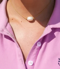 Wedding Gifts For Her^Kiel James Patrick Golden Tide Pearl Knot Necklace
