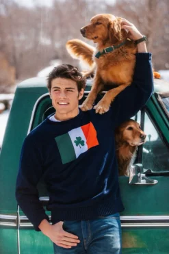 Sweaters^Kiel James Patrick Irish Shamrock Flag Sweater
