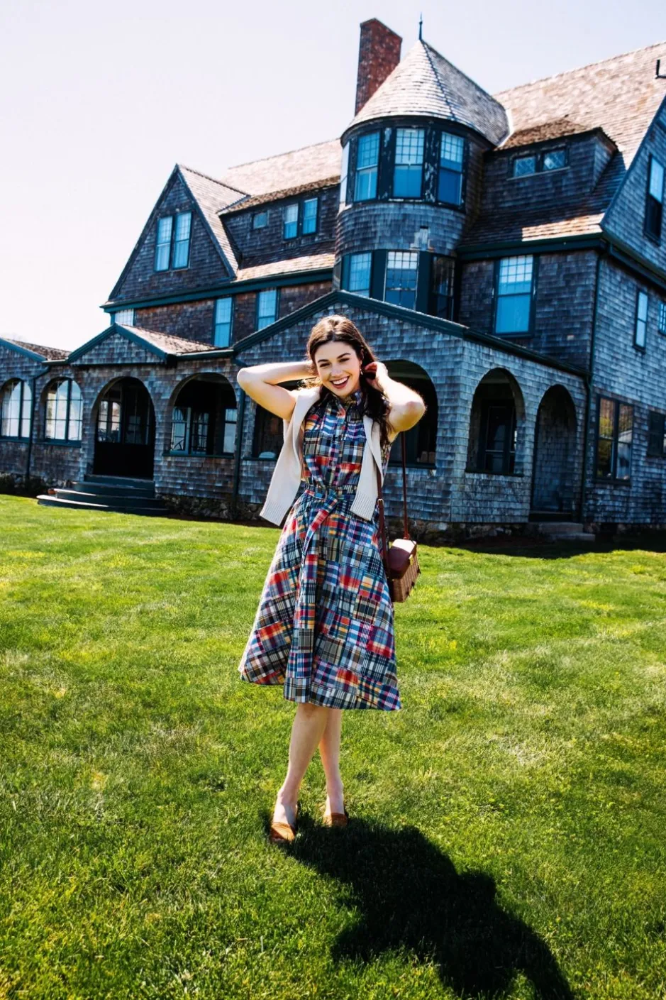 Dresses^Kiel James Patrick Jacqueline Patchwork Madras Shirtdress