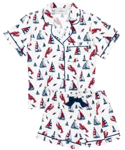 Pajamas^Kiel James Patrick Lobster Buoy Drawstring Shorts Pajama Set