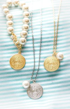 Monogrammed Jewelry^Kiel James Patrick Mother Pearl Drop Necklace