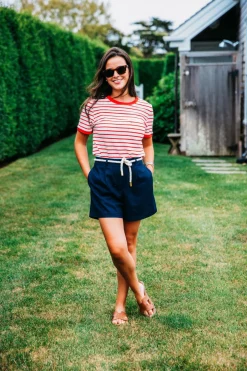 Shorts^Kiel James Patrick Newport Blues Linen Shorts