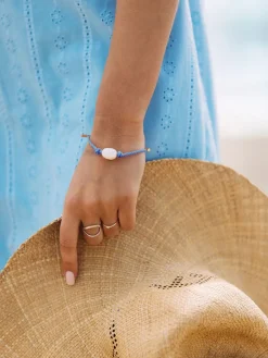 Rope Bracelets^Kiel James Patrick Ocean Blue Pearl Knot