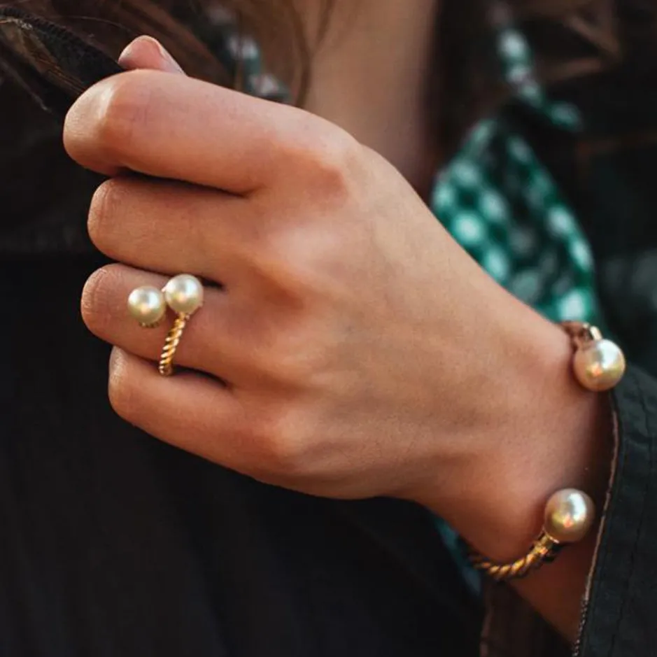 Rings^Kiel James Patrick Oysters Rockefeller - Gold