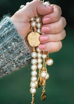 Monogrammed Jewelry^Kiel James Patrick Pearl Monogram Bracelet