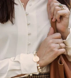 Monogrammed Jewelry^Kiel James Patrick Pearl Monogram Bracelet