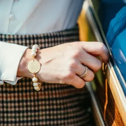 Monogrammed Jewelry^Kiel James Patrick Pearl Monogram Bracelet