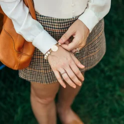 Monogrammed Jewelry^Kiel James Patrick Pearl Monogram Bracelet