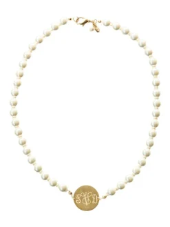 Necklaces^Kiel James Patrick Pearl Monogram Necklace