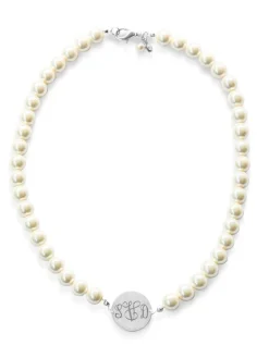 Necklaces^Kiel James Patrick Pearl Monogram Necklace