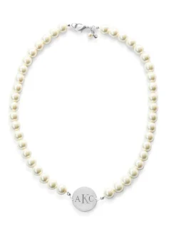 Necklaces^Kiel James Patrick Pearl Monogram Necklace