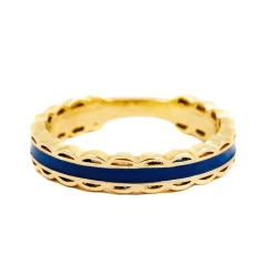 Rings^Kiel James Patrick Scalloped Ring -Navy