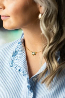 Necklaces^Kiel James Patrick The Crystal Four Leaf Clover Necklace