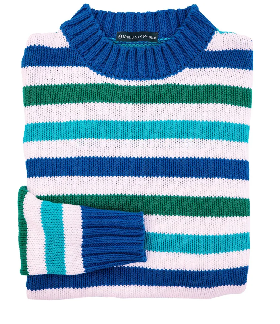 Sweaters^Kiel James Patrick The Ocean Lagoon Striped Sweater