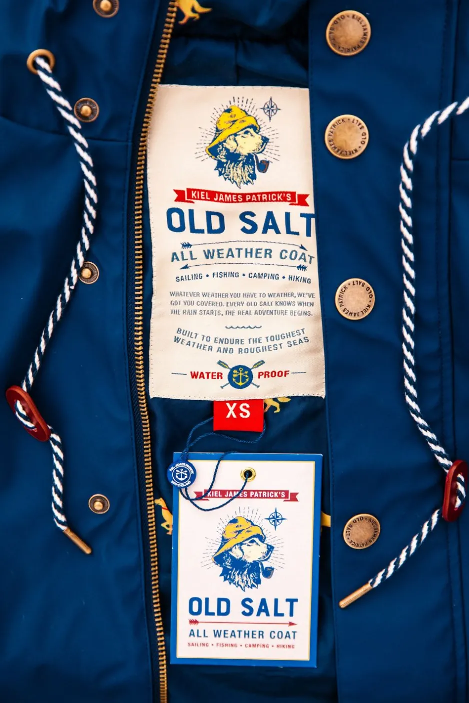 Outerwear^Kiel James Patrick The Old Salt Navy Raincoat- Men'S