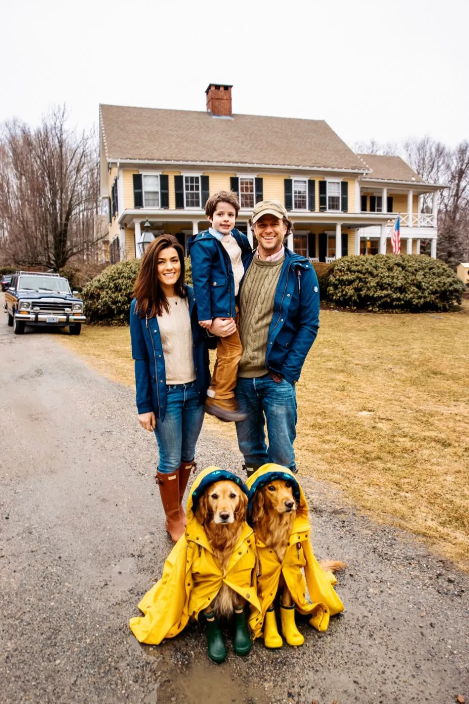 Outerwear^Kiel James Patrick The Old Salt Navy Raincoat- Men'S