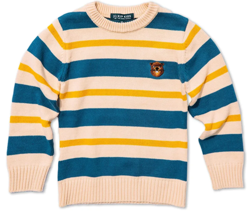Sweaters^Kiel James Patrick Wilderness Beaver Striped Kids Sweater