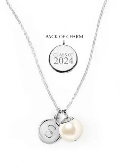 Class Of 2024^Kiel James Patrick World'S Your Oyster Silver Necklace --Class Of 2024