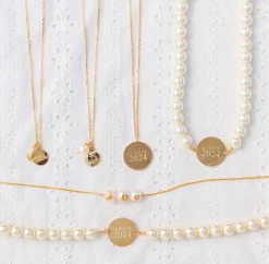 Class Of 2024^Kiel James Patrick World'S Your Oyster Silver Necklace --Class Of 2024